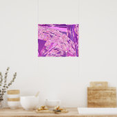 abstract Violet Woodland, Lavender, Mauve, Purpl Poster (Keuken)