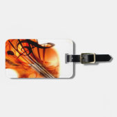 Abstract Violin Art Bagagelabel (Voorkant horizontaal)