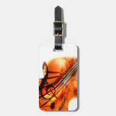 Abstract Violin Art Bagagelabel (Voorkant verticaal)