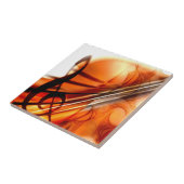 Abstract Violin Art Tegeltje (Zijkant)