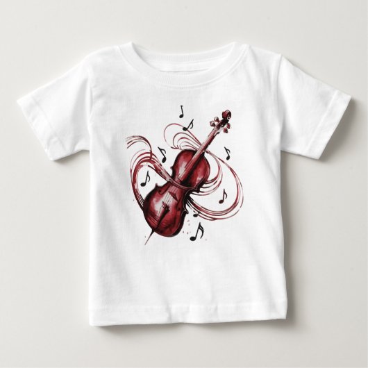 Abstract Violin Baby Jersey (Voorkant)