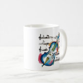Abstract Violin Coffee Mug Koffiemok (Voorkant rechts)