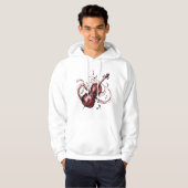 abstract violin hoodie (Voorkant volledig)