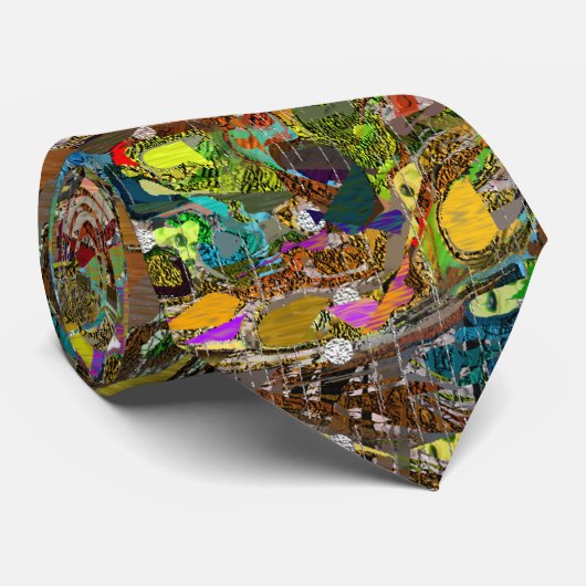 Abstract Violin of Viola Artwork Stropdas (Opgerold)