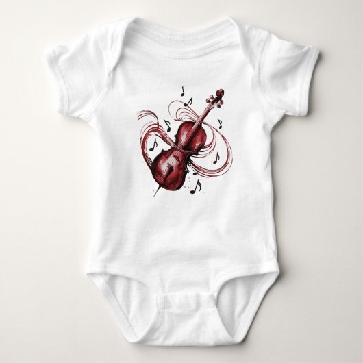 abstract violin romper (Voorkant)