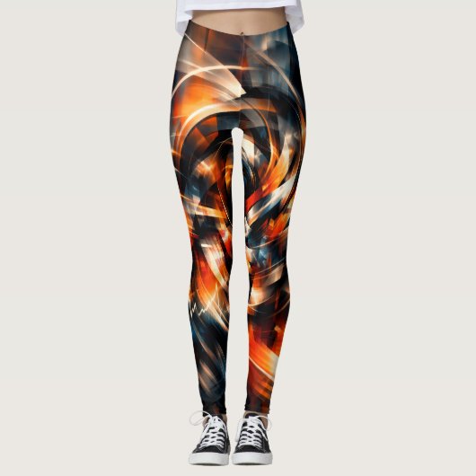 Abstract Vision of Motion & Mind Leggings (Voorkant)