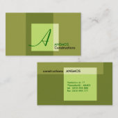 abstract visitekaartje (Voorkant / Achterkant)