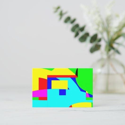 Abstract Visitekaartje (Staand voorkant)