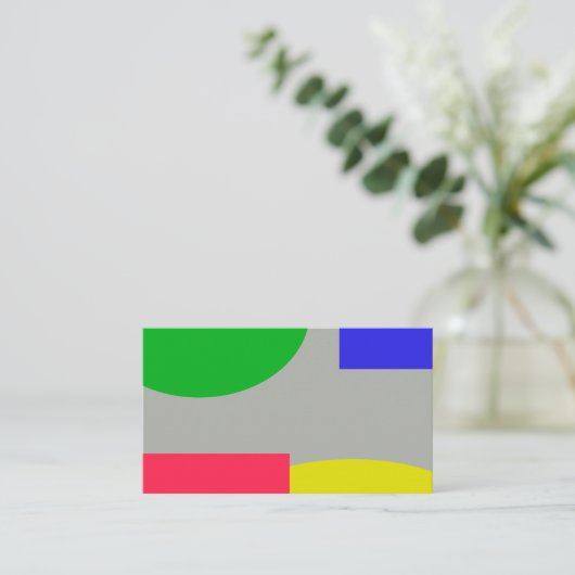Abstract Visitekaartje (Staand voorkant)