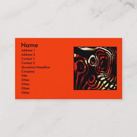 Abstract Visitekaartje (Voorkant)