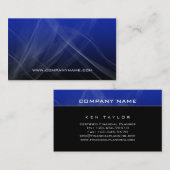 Abstract Visitekaartje Blue Hi-Tech (Voorkant / Achterkant)