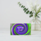 Abstract Visitekaartje rode gele zwembroeken (Staand voorkant)