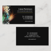 abstract visitekaartje schilderen (Voorkant / Achterkant)