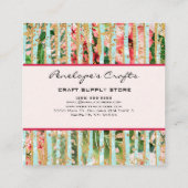 Abstract Visitekaartje tropisch vierkant (Achterkant)