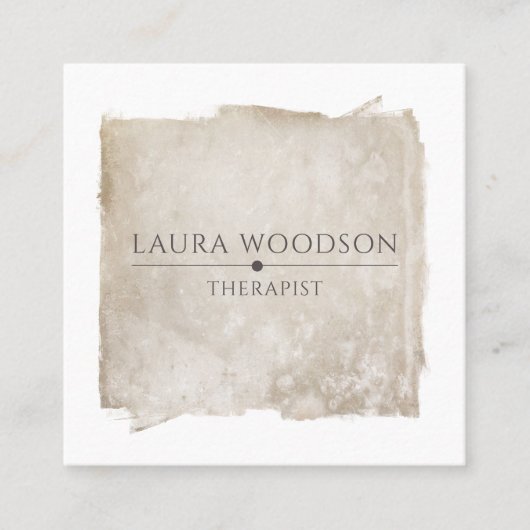 Abstract Visitekaartje van de borstelslagtherapeut (Voorkant)