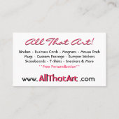 abstract Visitekaartje van het hart (Achterkant)