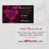 abstract Visitekaartje van het hart (Voorkant / Achterkant)