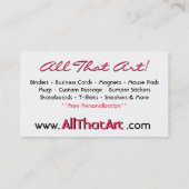 abstract Visitekaartje van het hart (Achterkant)