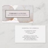 Abstract Visitekaartje voor het aanbrengen van vlo (Voorkant / Achterkant)