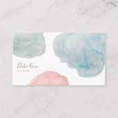 Abstract Visitekaartje voor metaalWaterverf (Voorkant)