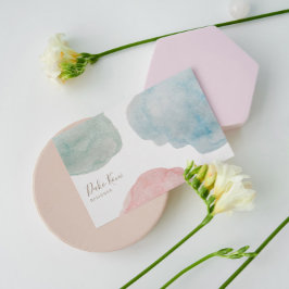 Abstract Visitekaartje voor metaalWaterverf