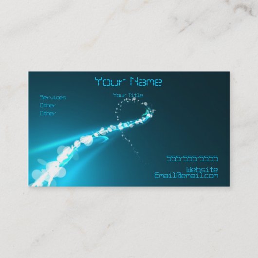 Abstract Visitekaartje voor verlichting en kleuren (Voorkant)