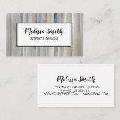 Abstract Visitekaartje voor waterbandontwerp (Voorkant / Achterkant)