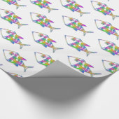 Abstract vispatroon cadeaupapier (Hoek)