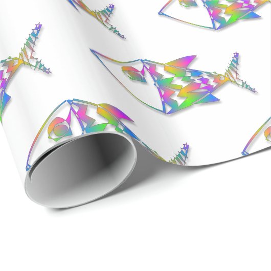 Abstract vispatroon cadeaupapier (Rol Hoek)