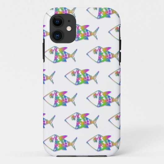 Abstract vispatroon Case-Mate iPhone case (Achterkant)