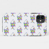 Abstract vispatroon Case-Mate iPhone case (Achterkant (horizontaal))
