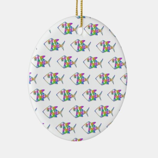 Abstract vispatroon keramisch ornament (Rechts)