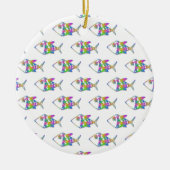Abstract vispatroon keramisch ornament (Voorkant)