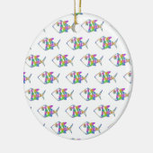 Abstract vispatroon keramisch ornament (Links)