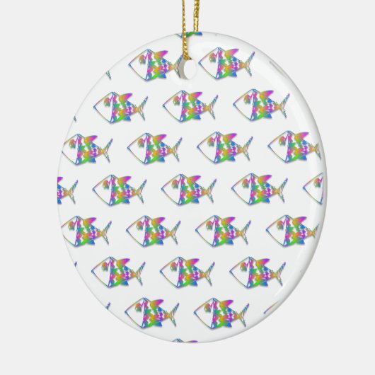 Abstract vispatroon keramisch ornament (Links)