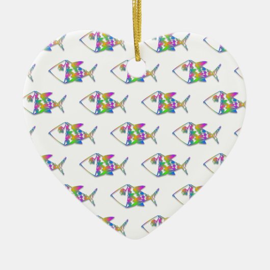 Abstract vispatroon keramisch ornament (Voorkant)