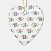 Abstract vispatroon keramisch ornament (Links)