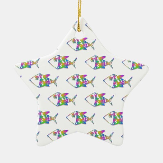 Abstract vispatroon keramisch ornament (Voorkant)
