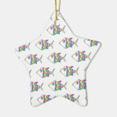 Abstract vispatroon keramisch ornament (Links)