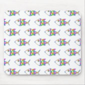 Abstract vispatroon muismat (Voorkant)