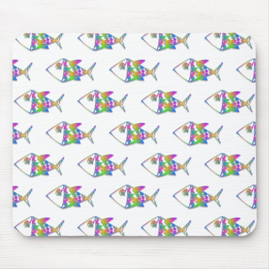 Abstract vispatroon muismat (Voorkant)