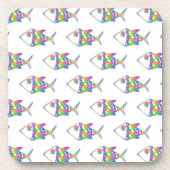 Abstract vispatroon onderzetter (Voorkant)