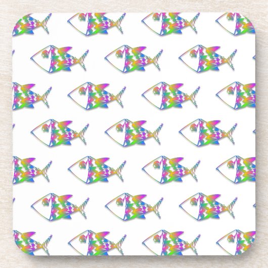 Abstract vispatroon onderzetter (Voorkant)