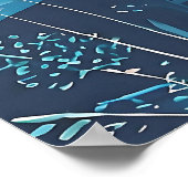 Abstract Vivid Blooms Poster (Hoek)