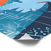 Abstract Vivid Blooms Poster (Hoek)