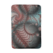 Abstract Vivid Fantasy Fractal Art Brown Blue Badmat (Voorkant Verticaal)