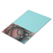 Abstract Vivid Fantasy Fractal Art Brown Blue Notitieblok (Schuin)
