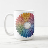 Abstract vivid mug koffiemok (Links)