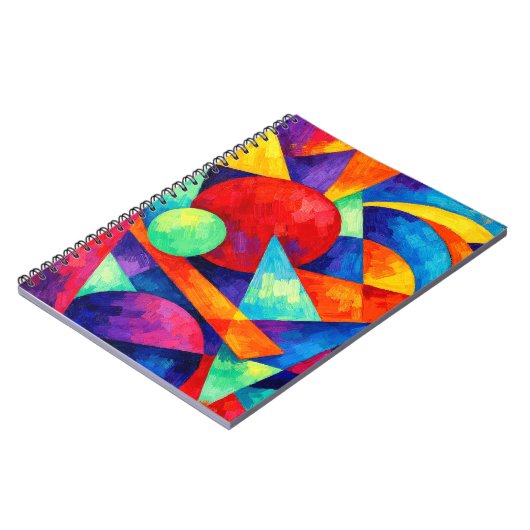 Abstract vivid mug notitieboek (Linkerzijde)