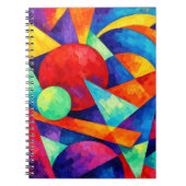 Abstract vivid mug notitieboek (Voorkant)